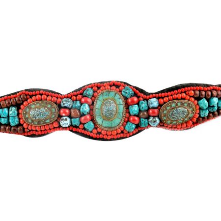 Traditional Ladakh Vintage Pendant Beaded Belt