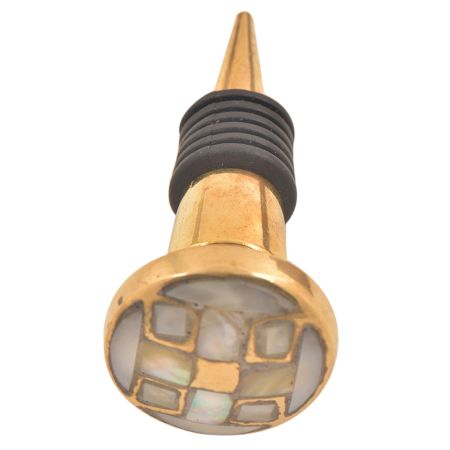 Golden Brass Metal Shell Wine Stopper