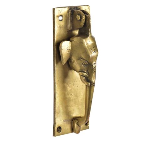 Brass Elephant Long Trunk Door Knocker