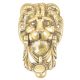 Brass Lion Face Door Knocker