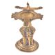 Brass Oil Lamp With peacock and Elephant Figurine