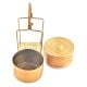 Old Brass 2 Compartment Tiffin Lunch BoxÂ 