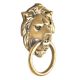 Brass Lion Face Door Knocker