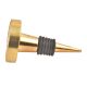 Golden Round Metal And Wooden Wine Stopper