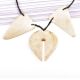 Contemporary Design Sea Shell Necklace With Black Cord