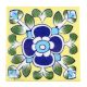 Beautiful Navy Blue Ceramic Floral Tiles