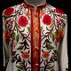 Designer Collection Jackets Sami Pashmina Fabric In White & Red