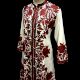 Designer Collection Jackets Sami Pashmina Fabric In Red & White
