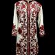 Designer Collection Jackets Sami Pashmina Fabric In Red & White