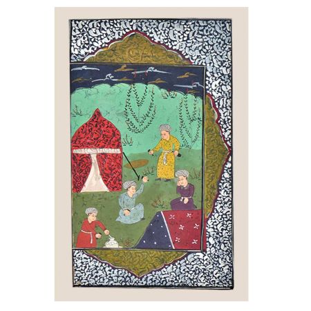 Camp Scene Of Four Prince Campaigainig in a Forest