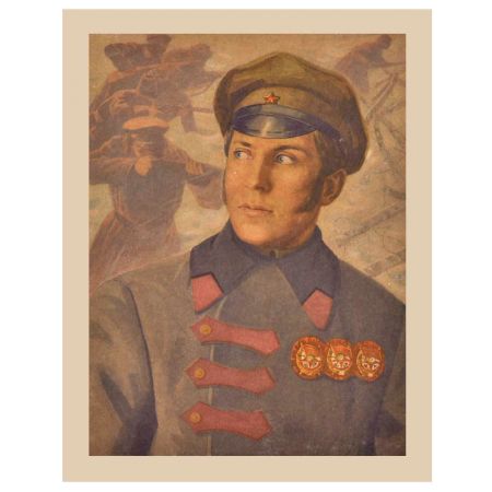 Print of A Young German Officer In Uniform