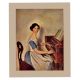 Beautiful Lady Playing Piano Poster