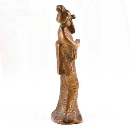 Japanese Geisha Bronze Statue