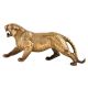 Brass Fierce Roaring Tiger Statue