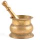 Handmade Mortar Pestle Made of Solid Brass
