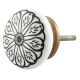 Black Daisy Flat Knob