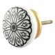 Black Daisy Flat Knob