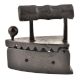 Iron Press On Hot Coal With Wooden Handle
