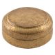 Round Brass Hammered Chapati Box Jewelry Box