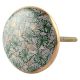 Green Butterfly Swarm Ceramic Cabinet Knob