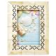 Delicate Bone Black Leaves Photo Frame