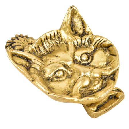 Brass Cat Face Door Knocker