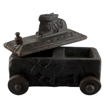 Hand Carved Spice Box Nandi Wooden Box