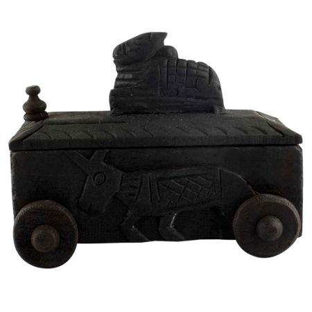 Carved Decorative Nandi Wooden Box