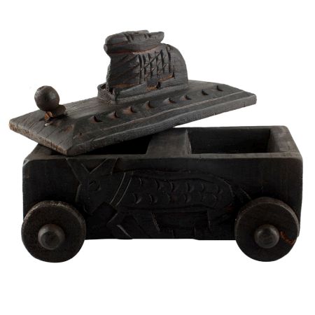 Nandi Wooden Box Masala Dabba Spice Box