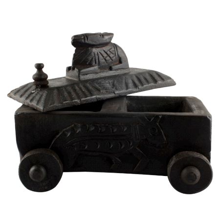 Nandi Wooden Spice Box Masala Dabba Spice Box
