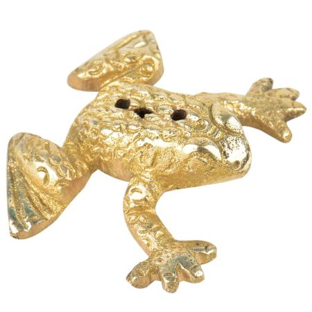 Brass Handmade Frog Incense Holder