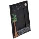 Black Handpainted Evenening Beach Scene Photo Frame