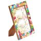 Old Colorful Wood Pieces Photo Frame