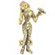 Brass Goddess with a Bird Door Handle