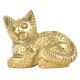 Brass Sitting Cat Incense Stick Holder