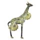 Green Patina Rich Brass  Giraffe Door Pull Handle