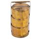 Brass Three Compartment Office Tiffin Box