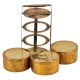 Brass Three Compartment Office Tiffin Box