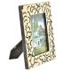 White and Black Handmade Bone Photo Frame