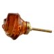Amber Big Rose Knob