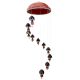 Wind Chime 10 Top 10 Double Bells Hanging In Black With Copper