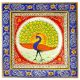 Handmade Miniature painting of Dancing Peacock Combo