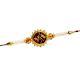 Meenakari Swastik Rakhi with Pearls
