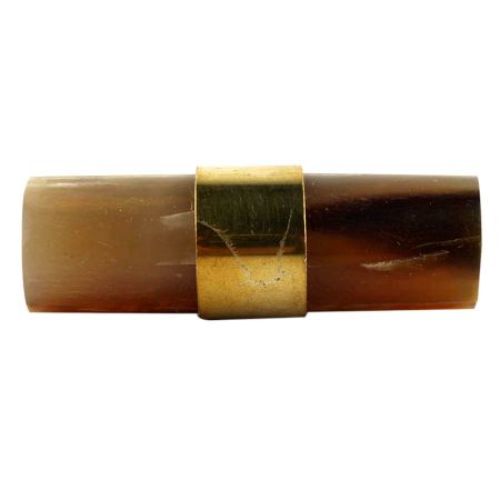 Brown Horn And Brass Tube Drawer Knob Online