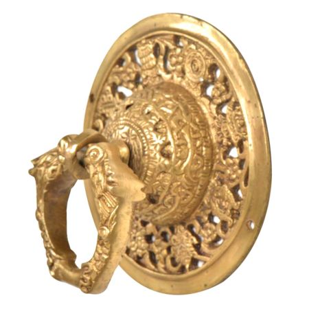 Handmade Ornate Golden Brass Door knocker