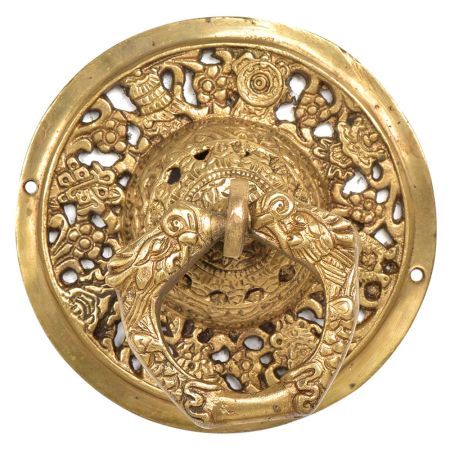 Handmade Ornate Golden Brass Door knocker