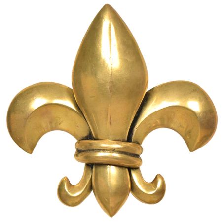 Vintage Brass French Flower Basket Door Knocker