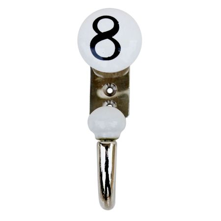 Number Ceramic Hooks -8