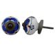 Navy Blue Canterbury Bells Ceramic Knob