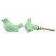 Sage Green Bird Metal Knobs